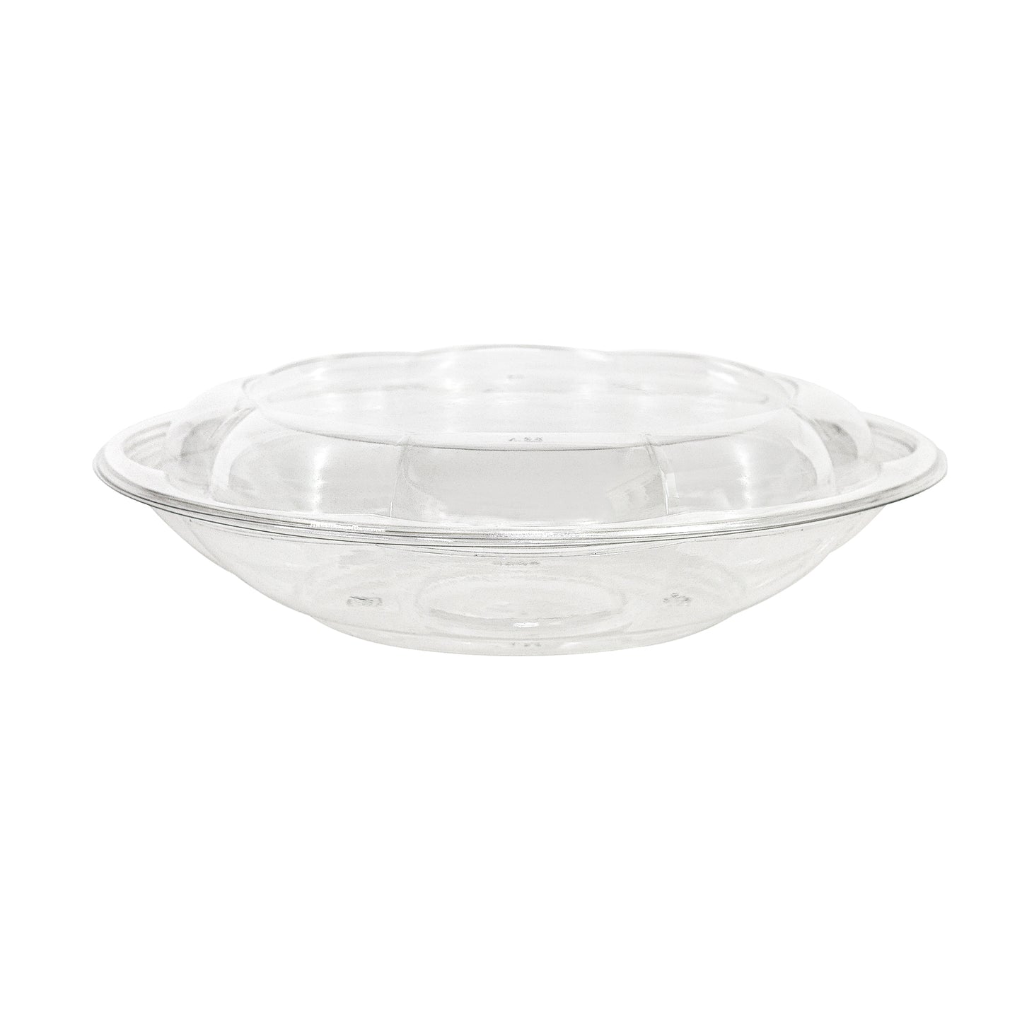 Clear "Rose" Salad Bowls