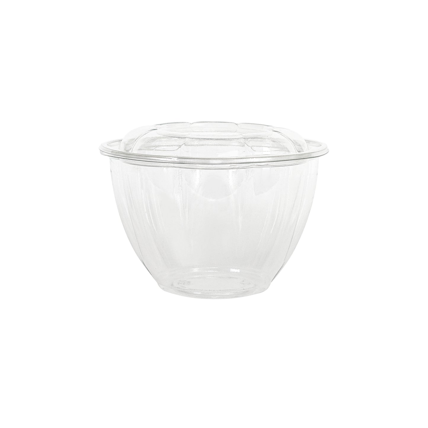 Clear "Rose" Salad Bowls