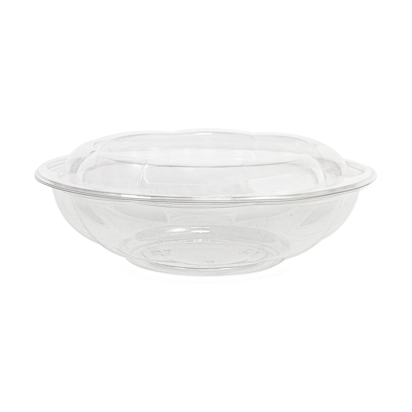 Clear "Rose" Salad Bowls